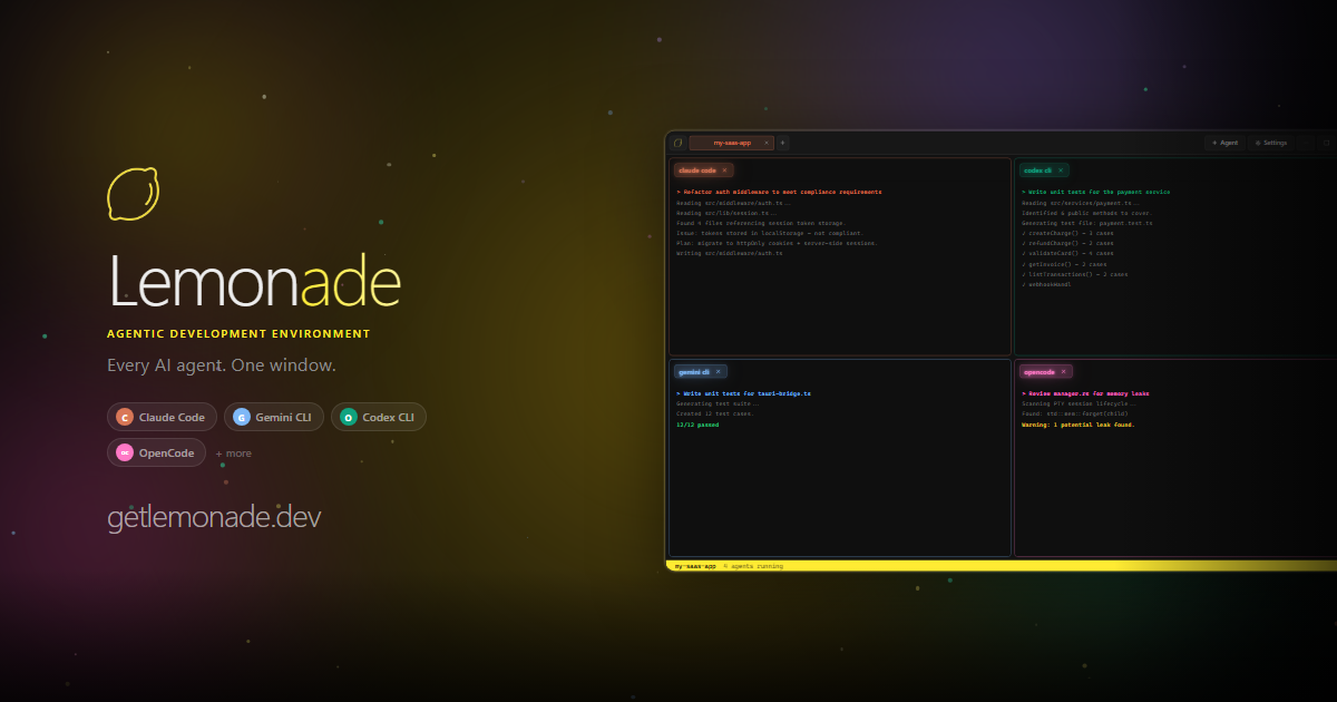Docs — Lemonade Multi-Agent AI Terminal